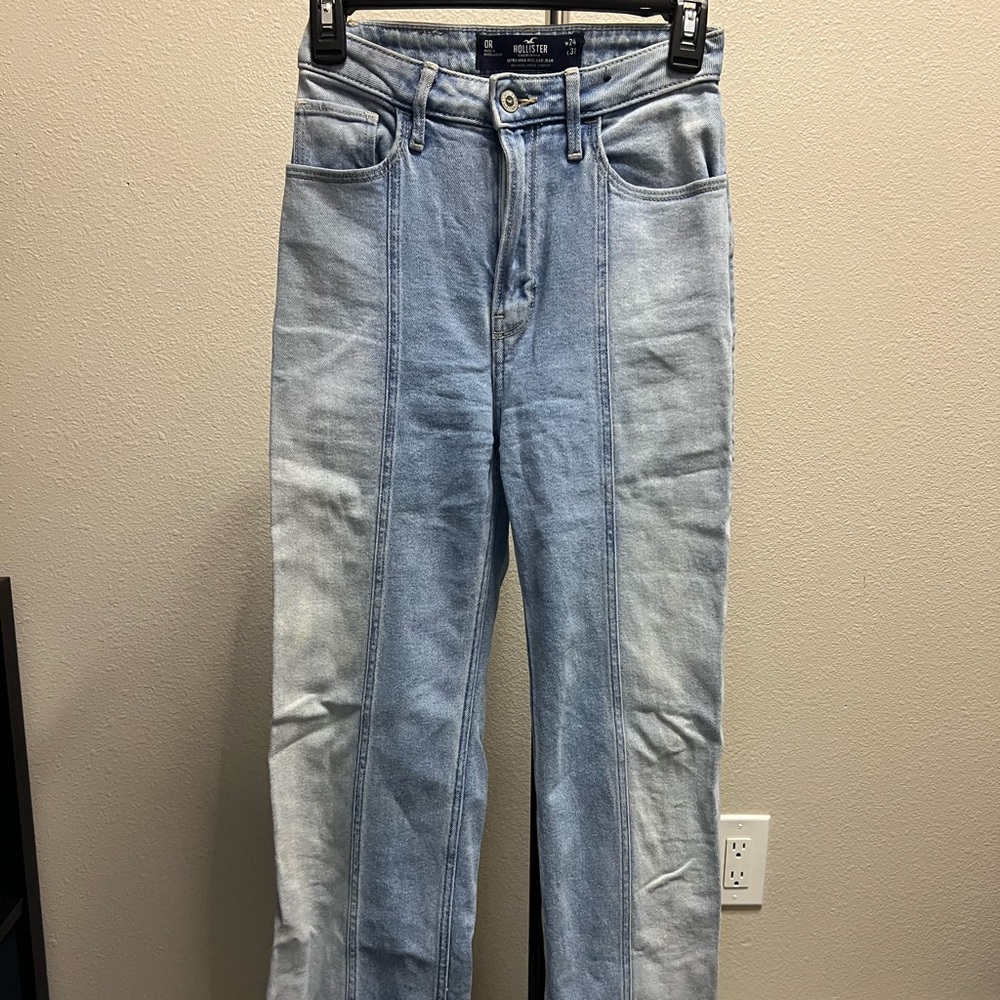 Hollister Light Blue Straight Jeans